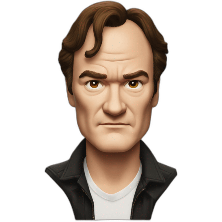 Quentin Tarantino without smile emoji