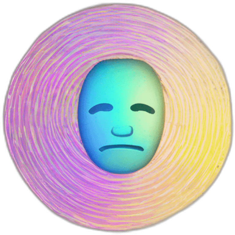 a colorful laser shining on binary documents emoji