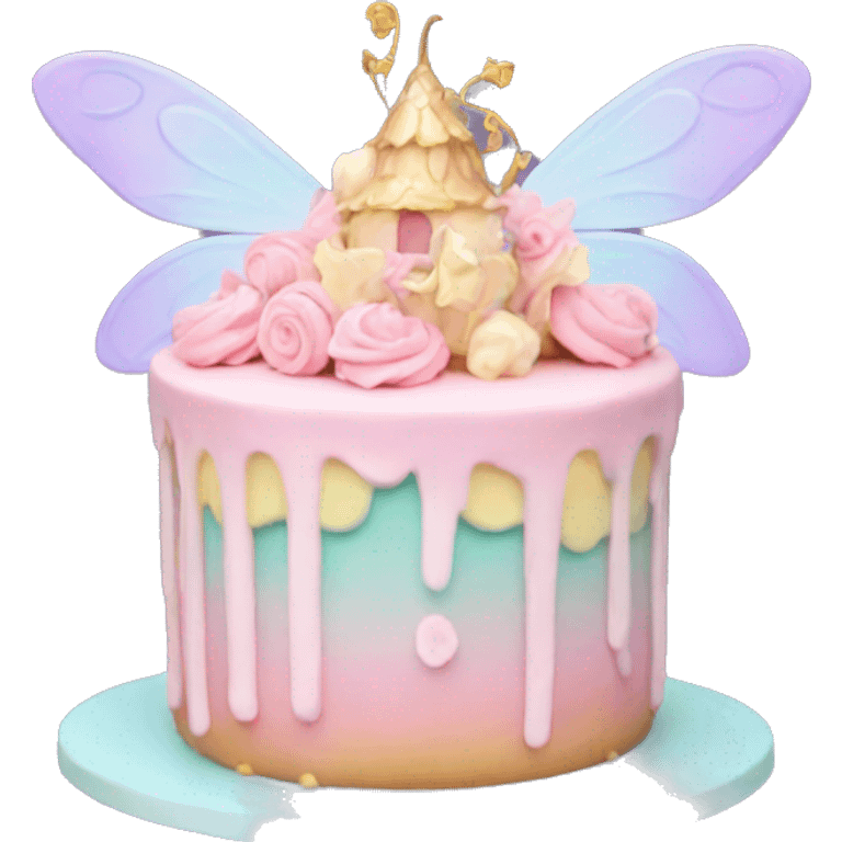 Fairy pastel cake emoji