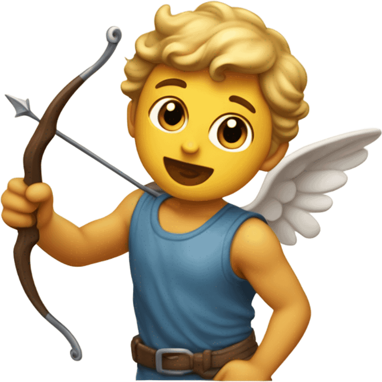 Cupido con una flecha emoji