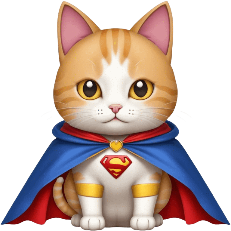 cat wearing a cape emoji