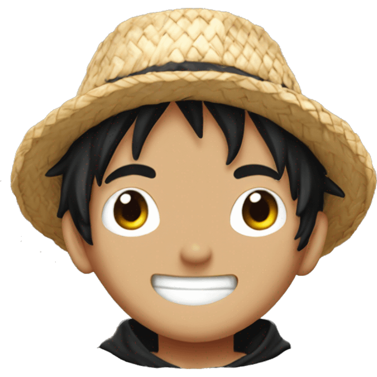 Josue Hasbun, vestido como Luffy de One Piece emoji