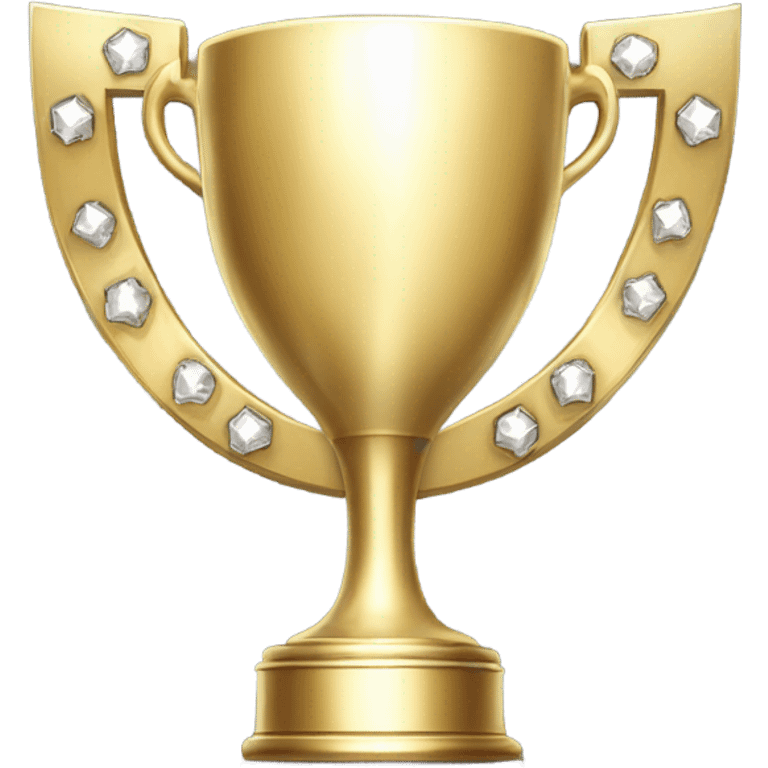 A trophy with sparkling highlights emoji