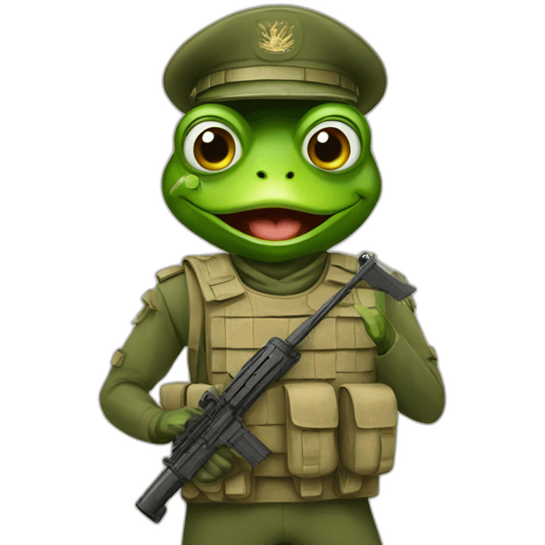 Frog soldier israel emoji