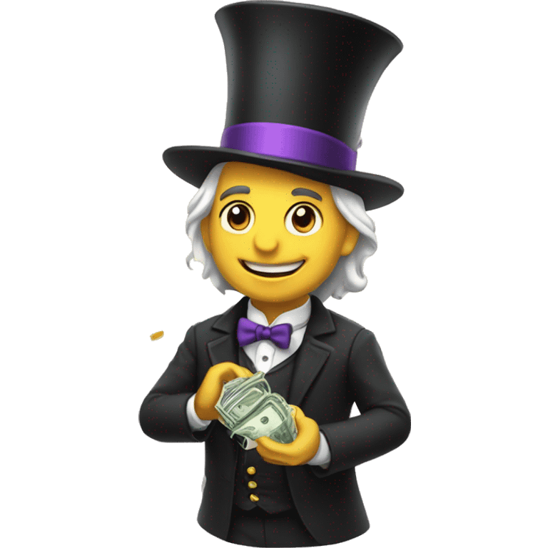 Magician whit bag of money  emoji