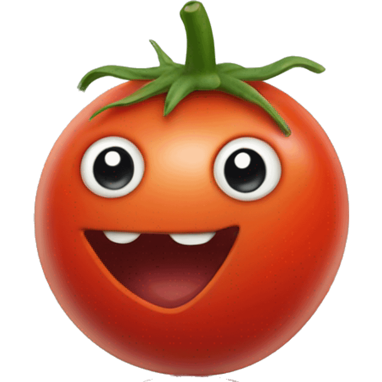 tomato that is half fish  emoji