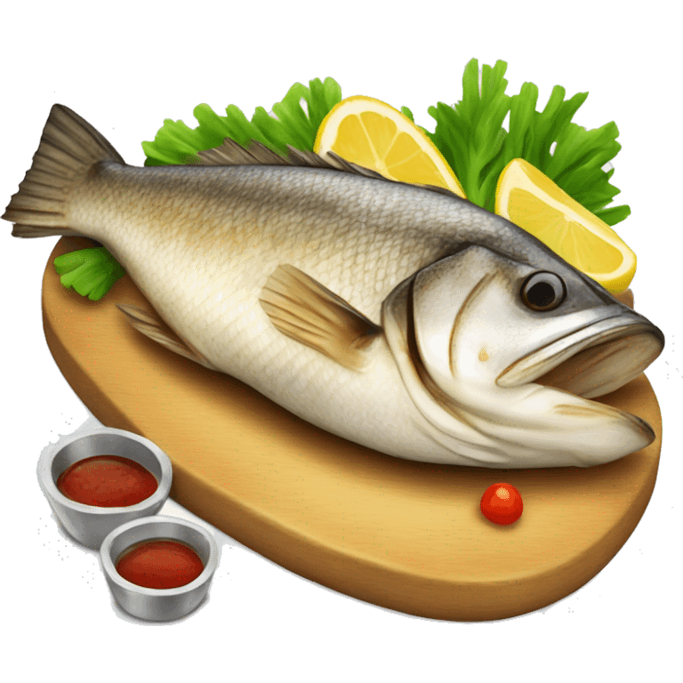 Grilled seabass emoji