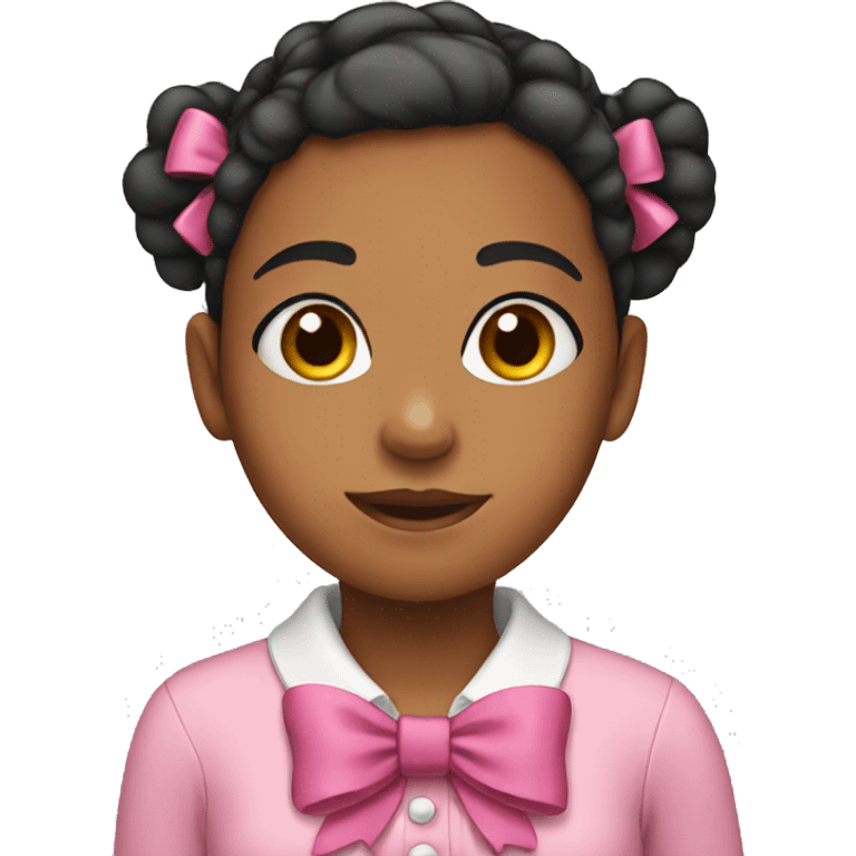 Girl wearing  bows emoji