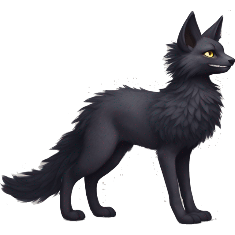  Cute Edgy Realistic Rare Fantasy Fluffy Slim Vernid-Trico-Melprin-species by LiLaiRa, by Falvie, full body emoji