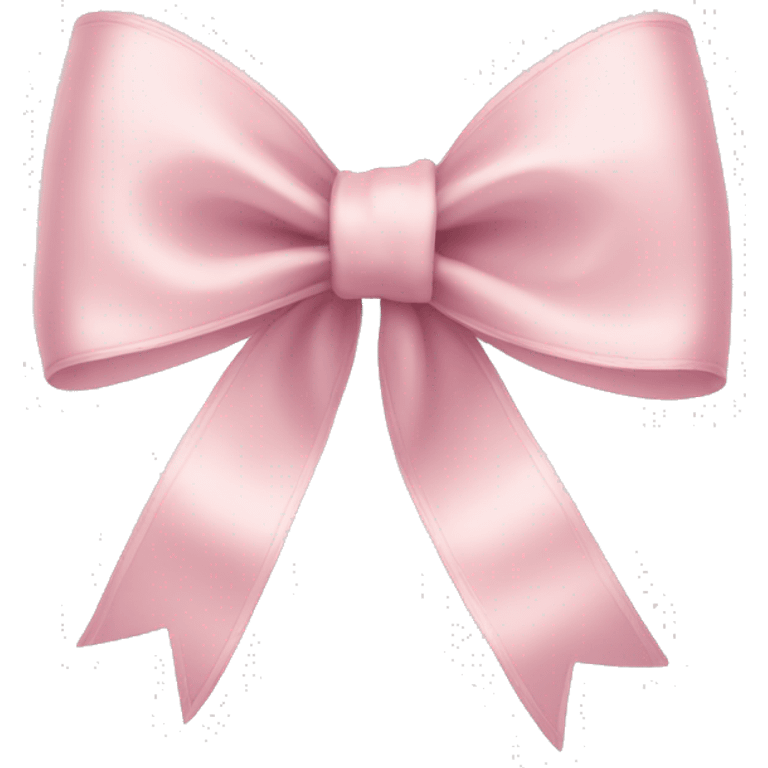 light pink bow with thin ribbon emoji