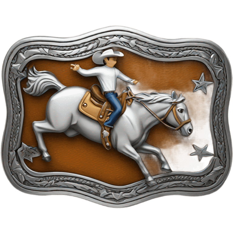 rodeo belt buckle  emoji