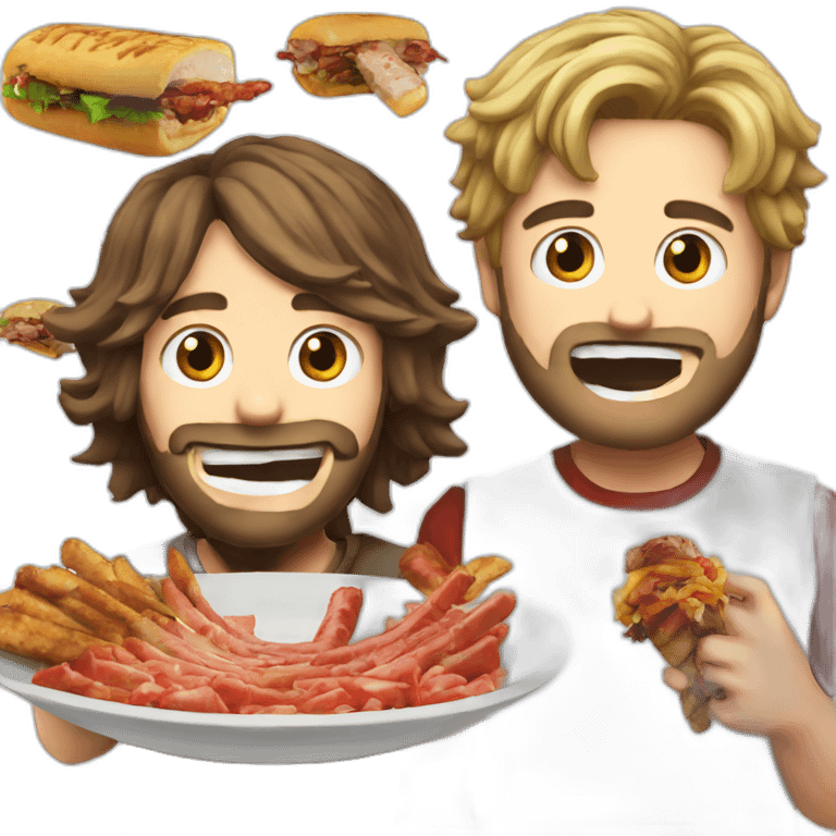 pewdiepie and jew eating kebab emoji