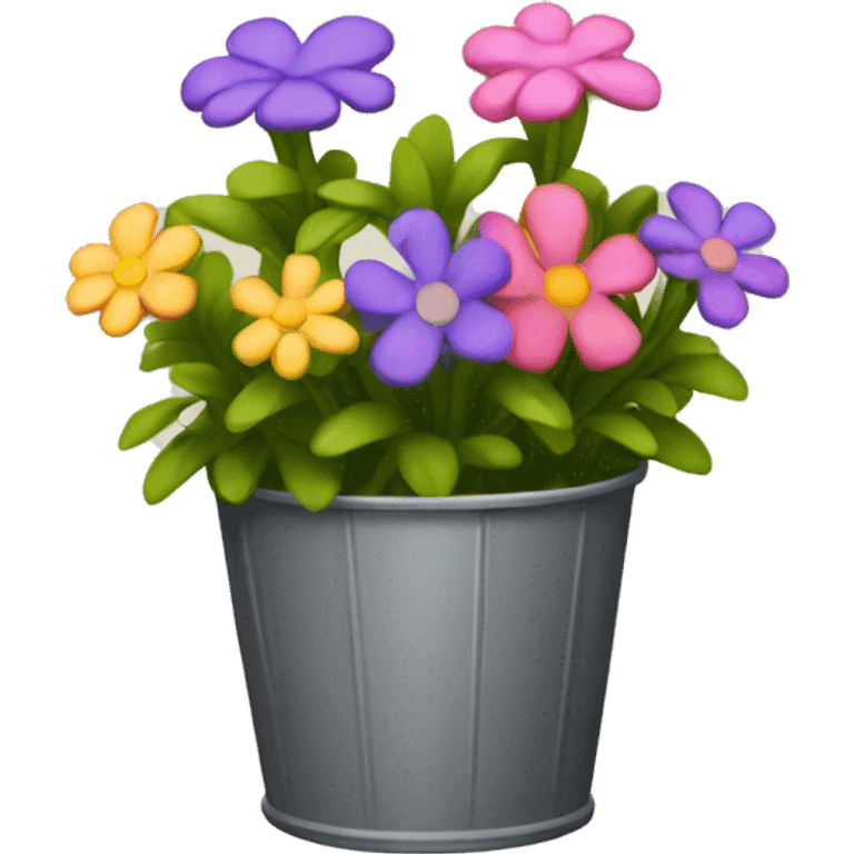 Pin flowers bucket emoji