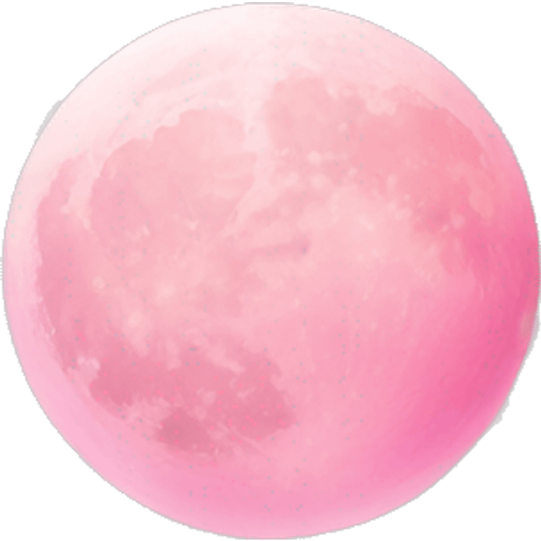 Light pink pink moon emoji