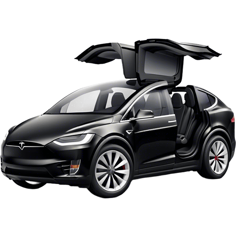 Tesla Model X - Tesla (Model Year: 2022) (Iconic colour: Black) emoji