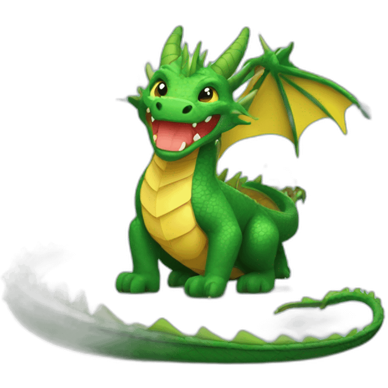 New Year's dragon in the forest emoji