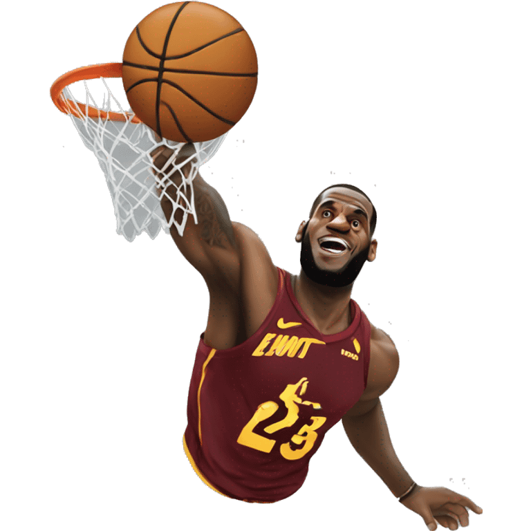 lebron dunk emoji