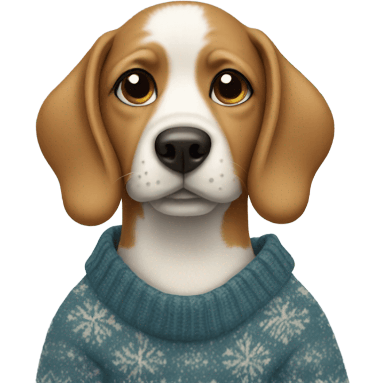 Dog wearing sweater  emoji