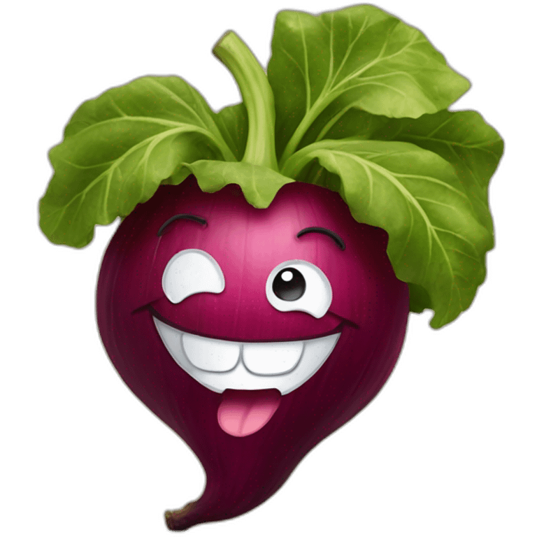 laughing beetroot face emoji