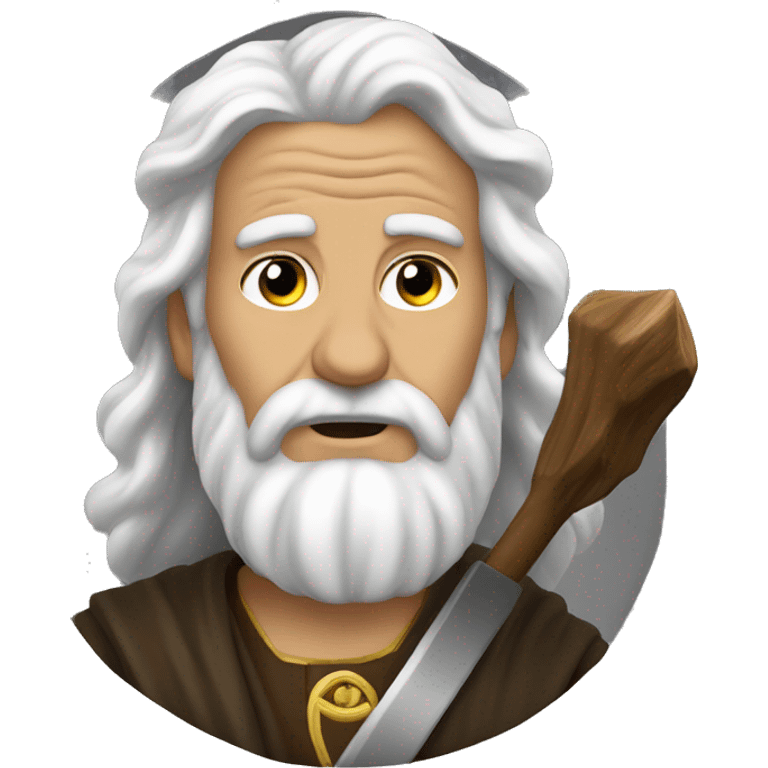 Saint Elijah the Thunderer with thunders emoji