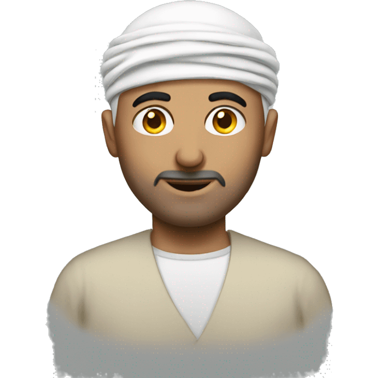 Bald Arab guy with one eye emoji