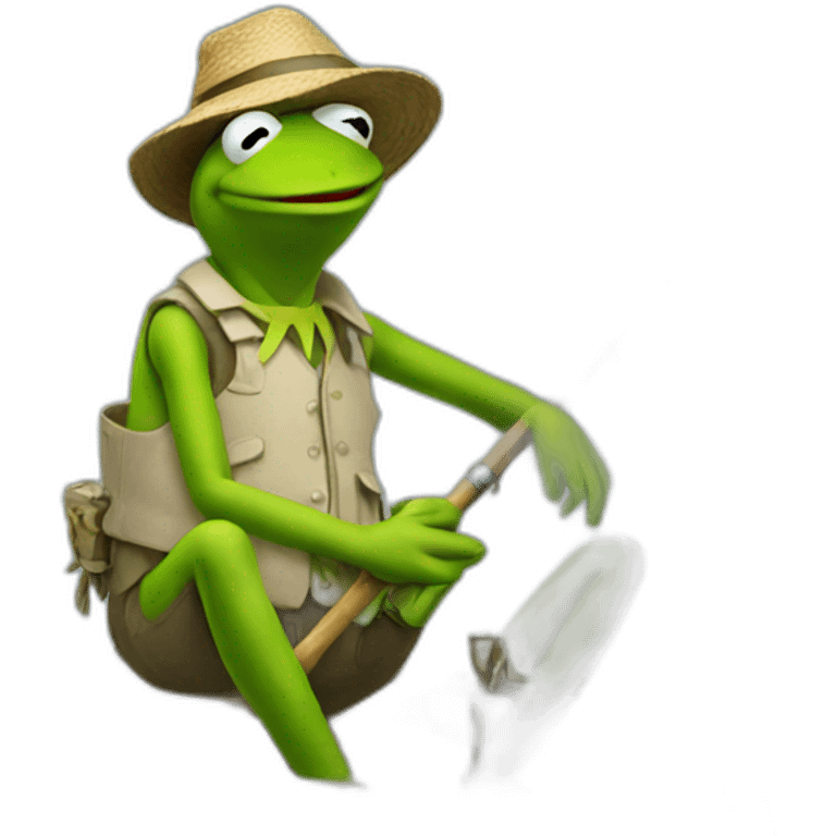 fishing kermit emoji