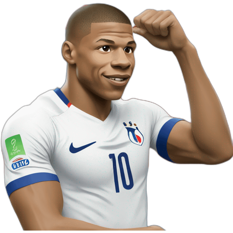 Kylian mbappe, france, world cup, buff emoji