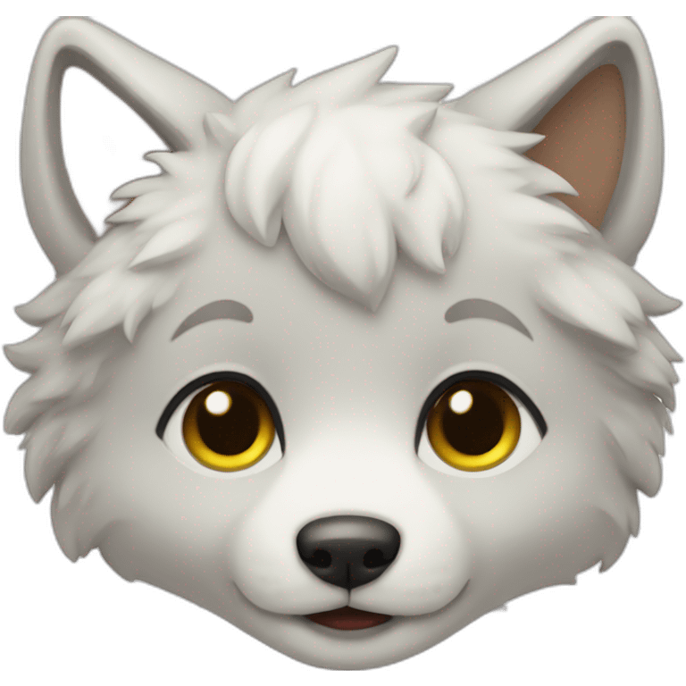 wolf white baby emoji