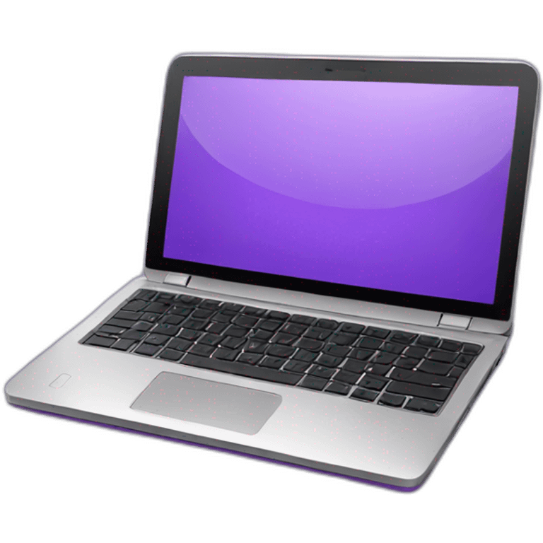 laptop purple emoji