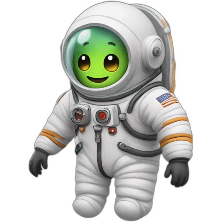 Worm in a spacesuit emoji