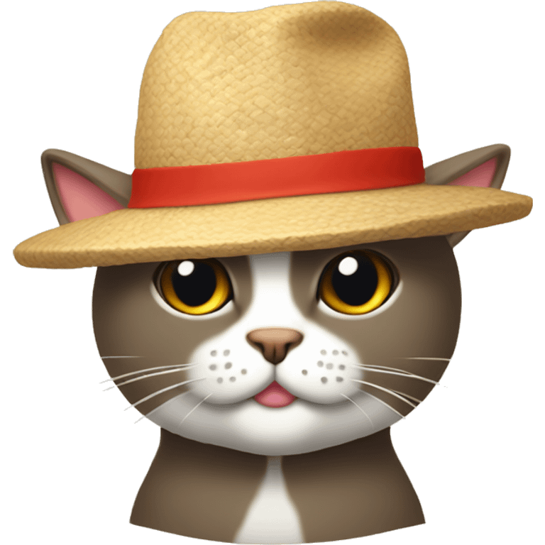 gato con gorro de cangrejo emoji