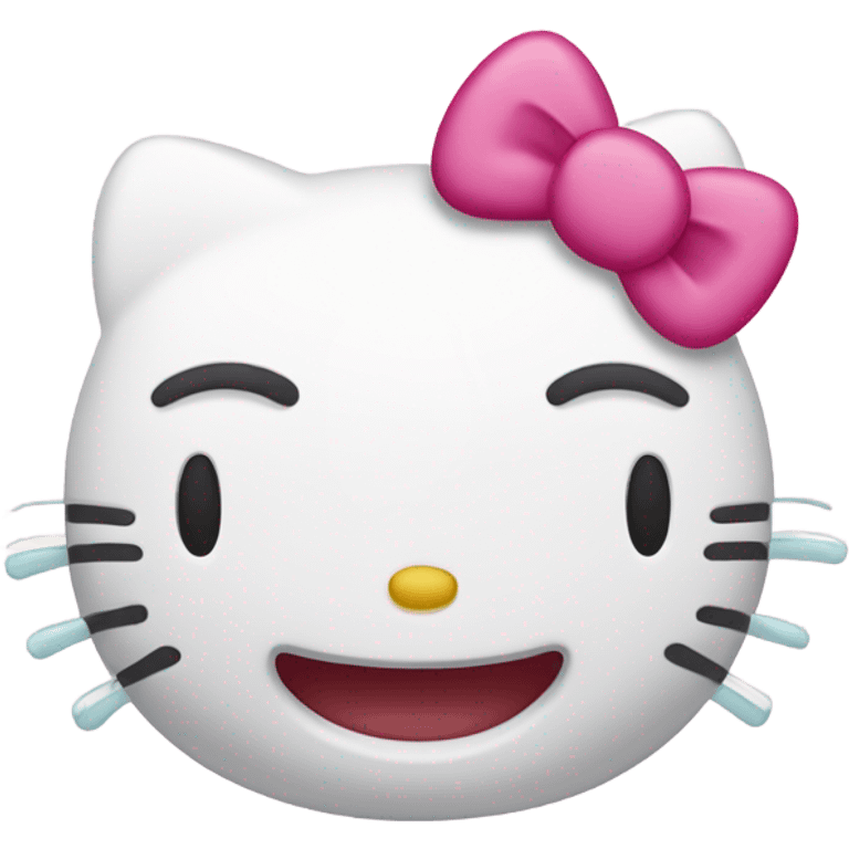 hello kitty laugh crying emoji