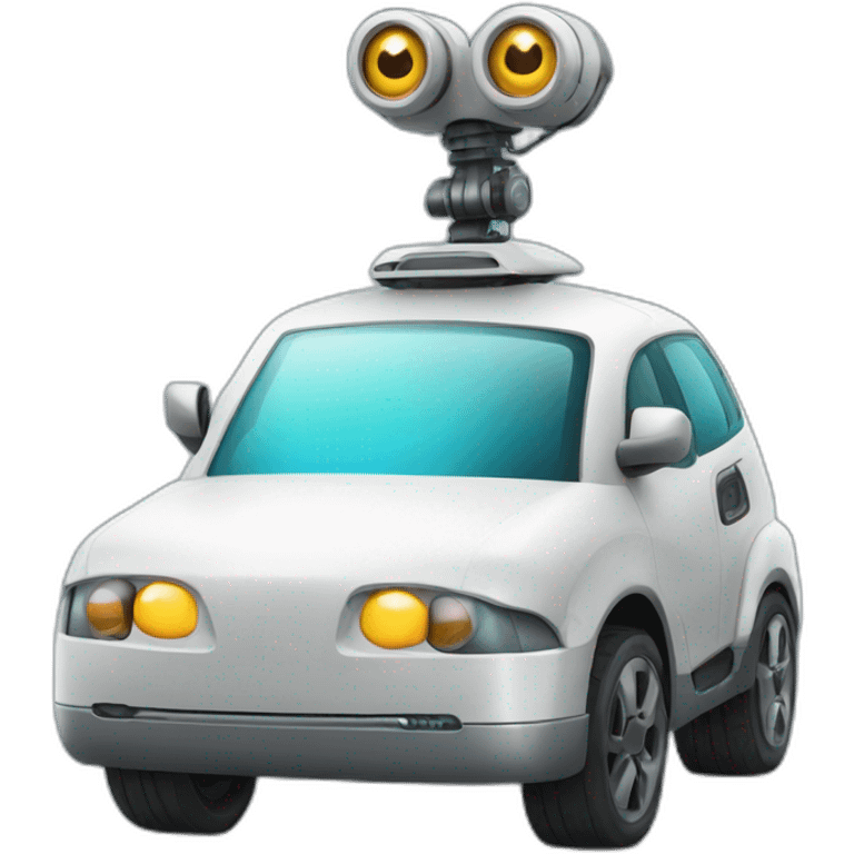 Robot car emoji