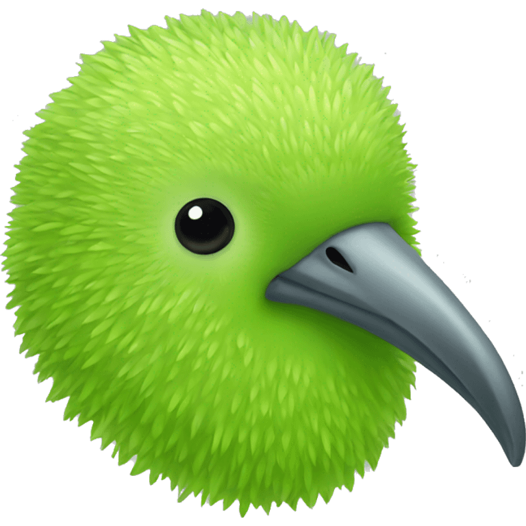 lime green kiwi bird  emoji