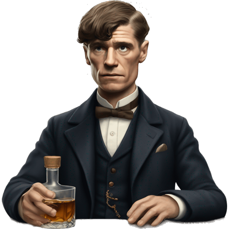 Thomas Shelby doing wisky emoji