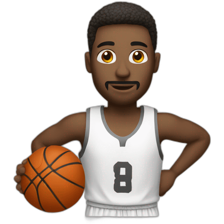 basketball man white emoji