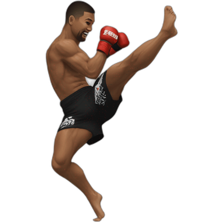 High kick mma emoji