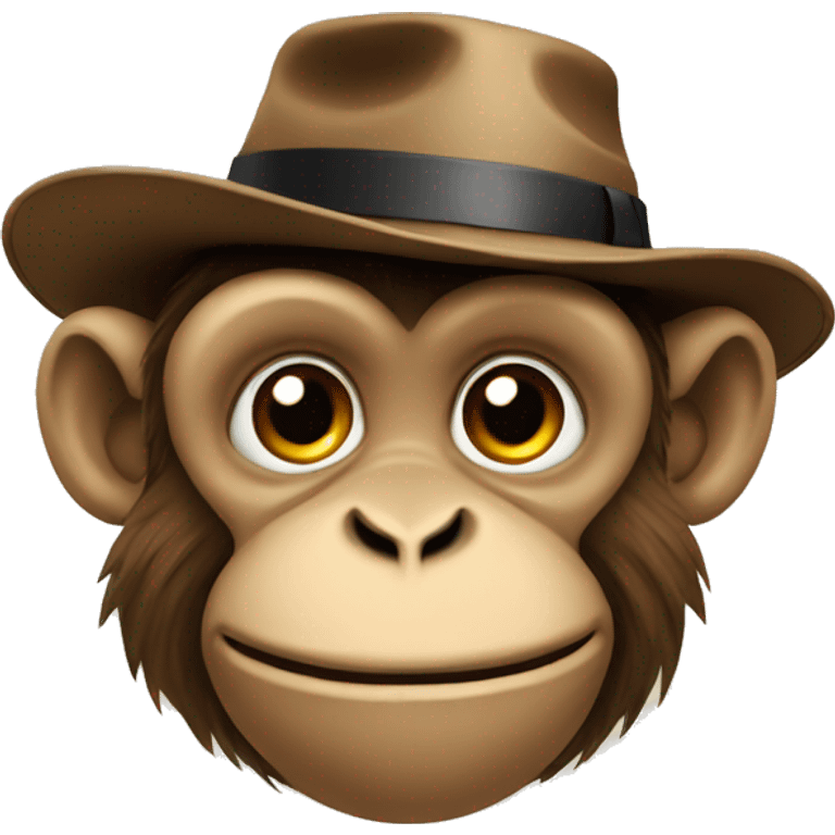 Monkey with a hat emoji