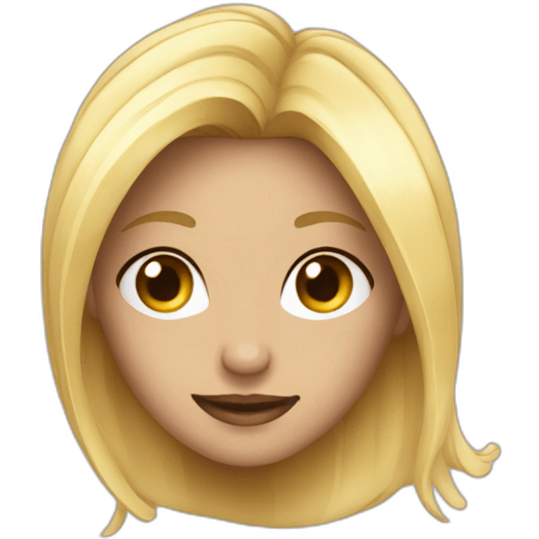 diamant with blond hairs emoji