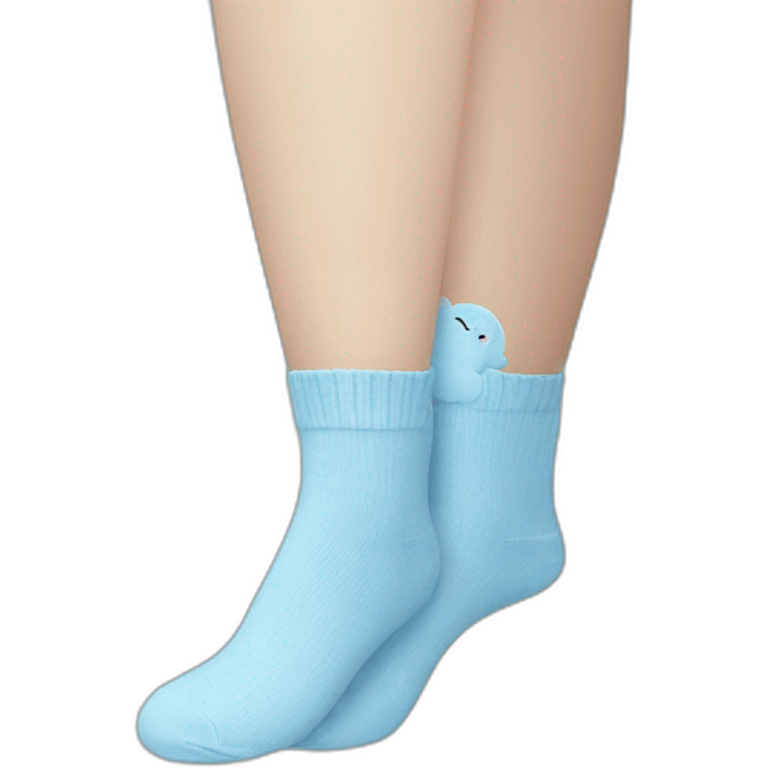 cloud blue socks emoji