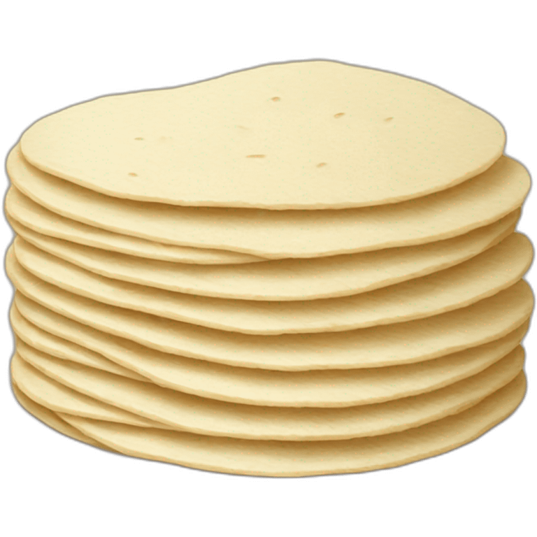 Small Stack of flour tortillas emoji