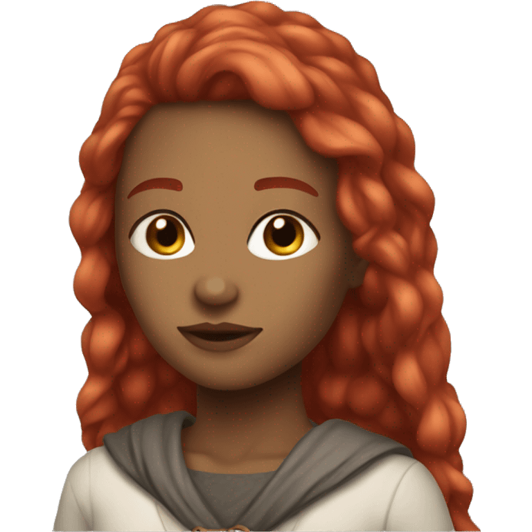 RPG, light skin, red hair, woman emoji