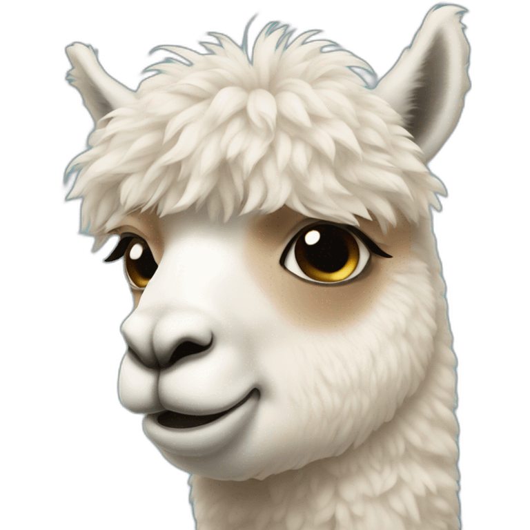 crying alpaca  emoji