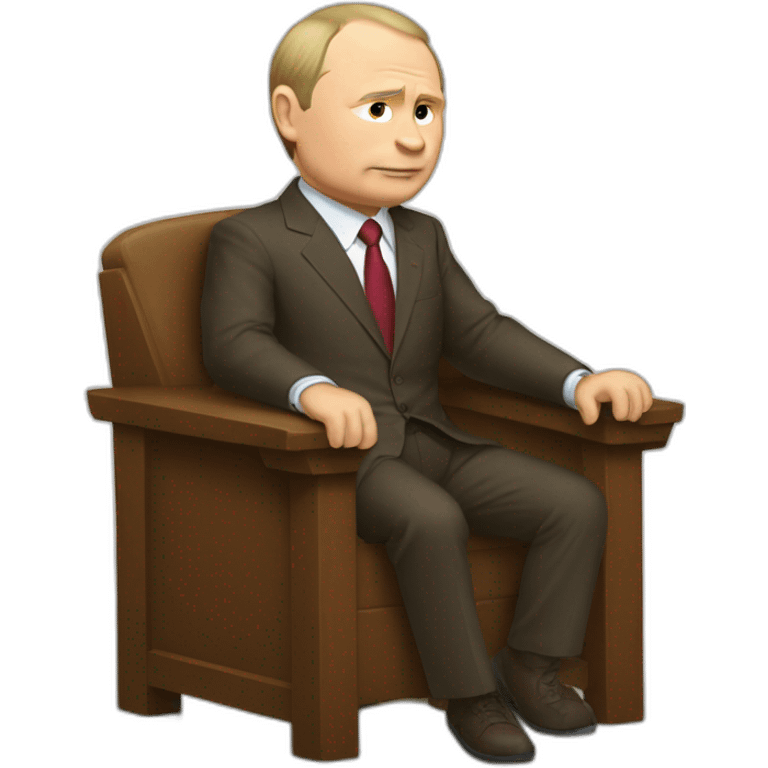 Putin seat on bear emoji