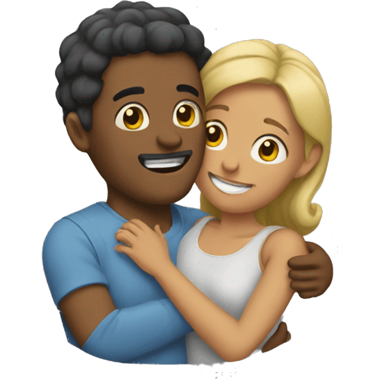 Couple hugging  emoji