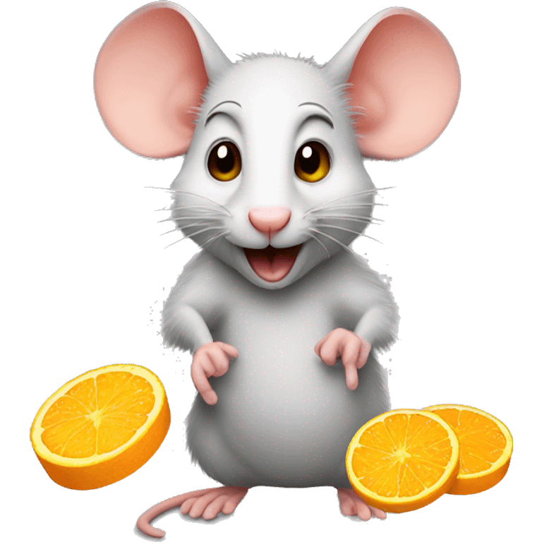 Rat with sunny D emoji