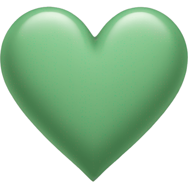 Sage green heart  emoji