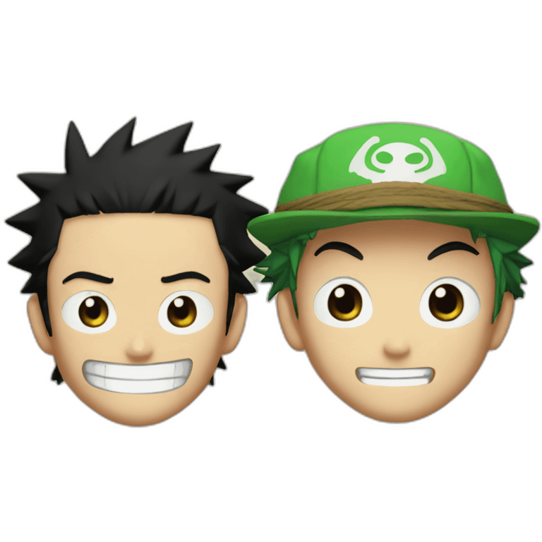 Luffy and Zoro emoji