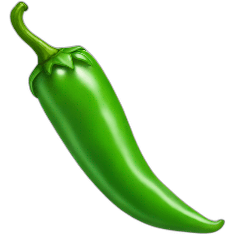 green cartoon chilli  emoji