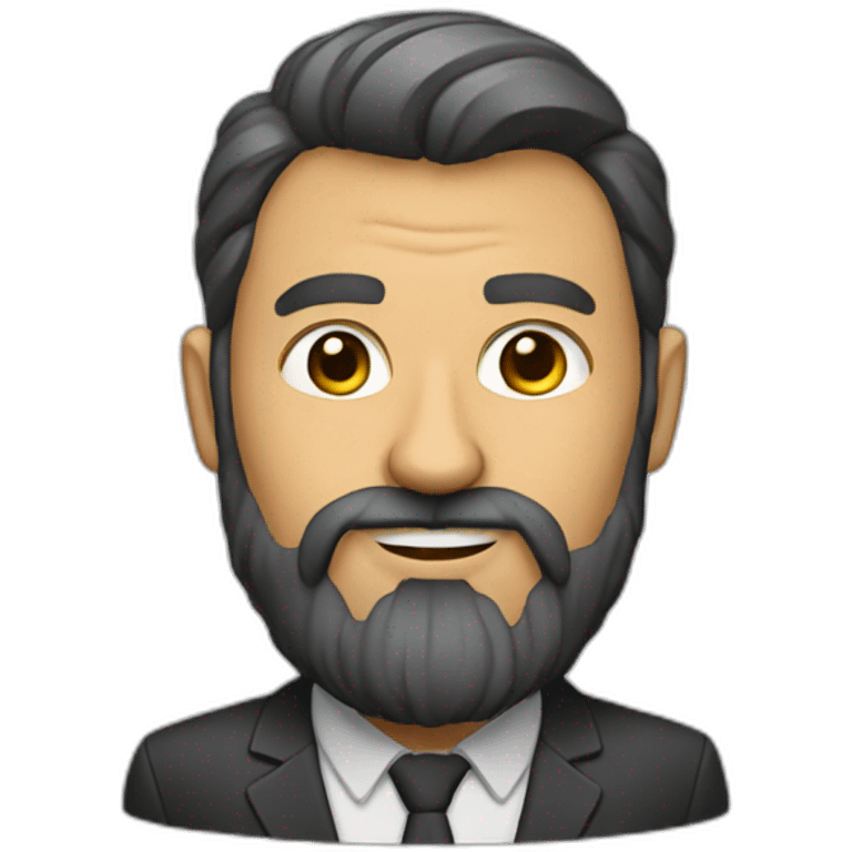 bold microarchitecture teacher with beard emoji